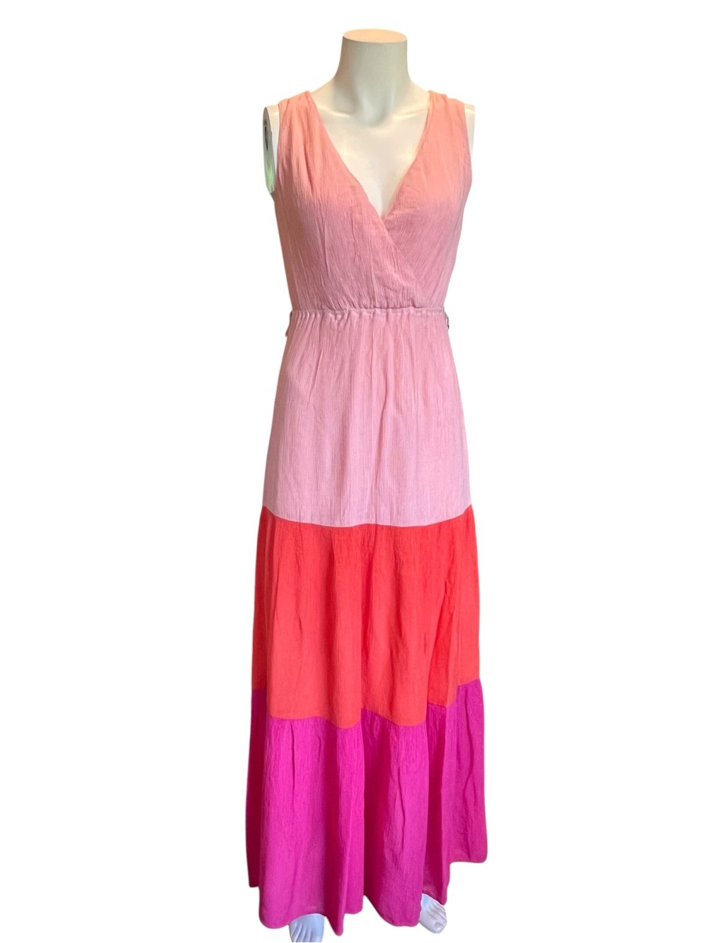 Flying Tomato Boho Color Block Maxi Dress
